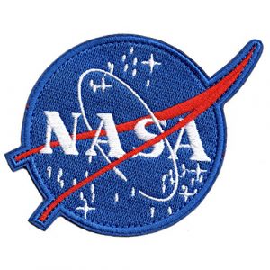 Monte Everest Airsoft Morale Patch 1 Classic NASA Patch with Hook and Loop for Team Morale (Size: 4.3"x 3.1"), Blue, Average