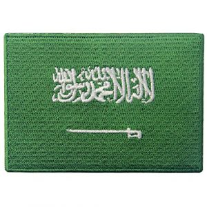 EmbTao Airsoft Morale Patch 1 Saudi Arabia Flag Embroidered Arabian Emblem Iron On Sew On Arab National Patch