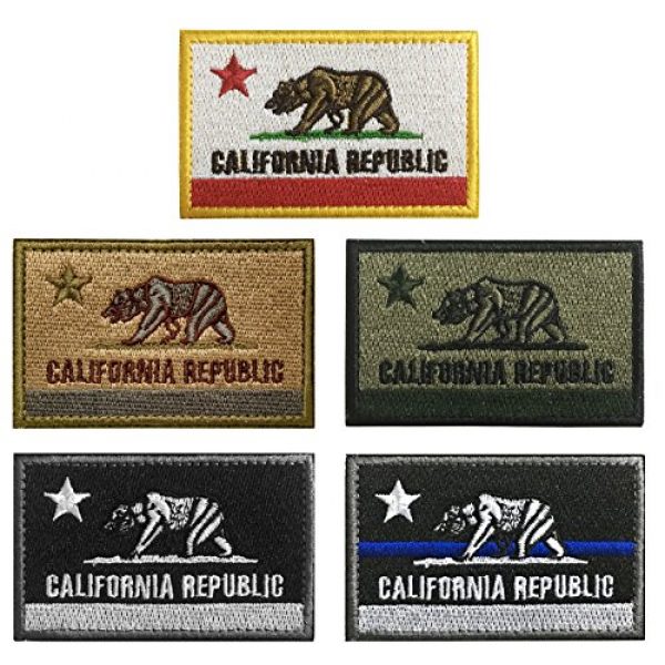 WZT Airsoft Morale Patch 1 WZT 5 pcs California Tactical Patch - Morale Military Patches