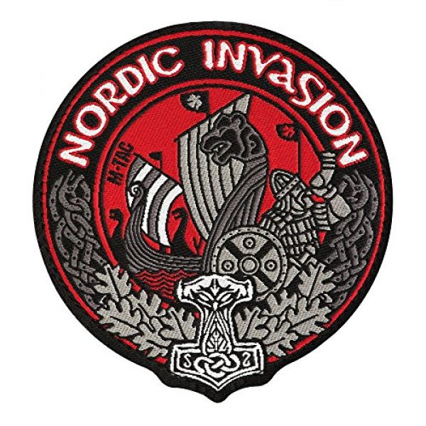 M-Tac Airsoft Morale Patch 1 M-Tac Patch - Morale Patch Viking - Tactical hat - Hook Fastener Nordic Invasion
