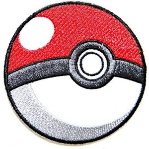 Patch Airsoft Morale Patch 1 Pokeball Pokemon Cartoon Game Logo Girl Kid Baby Jacket T shirt Patch Sew Iron on Embroidered Symbol Badge Cloth Sign Costume By Prinya Shop