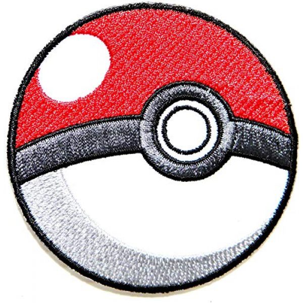Patch Airsoft Morale Patch 1 Pokeball Pokemon Cartoon Game Logo Girl Kid Baby Jacket T shirt Patch Sew Iron on Embroidered Symbol Badge Cloth Sign Costume By Prinya Shop
