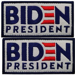 ODSP Airsoft Morale Patch 1 Joe Biden 2020 for President Embroidered Patch, Emblem Tactical Military Morale Funny Badges Decoration DIY Appliques with Fastener Hook and Loop Backing