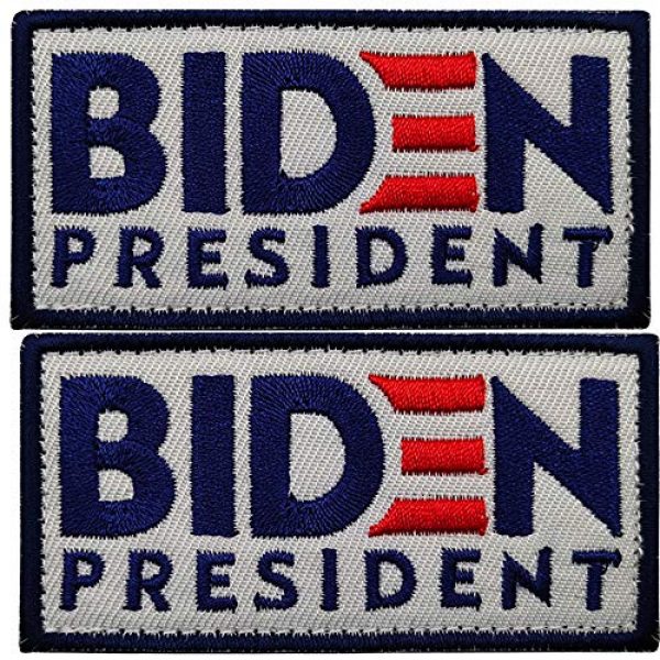 ODSP Airsoft Morale Patch 1 Joe Biden 2020 for President Embroidered Patch, Emblem Tactical Military Morale Funny Badges Decoration DIY Appliques with Fastener Hook and Loop Backing
