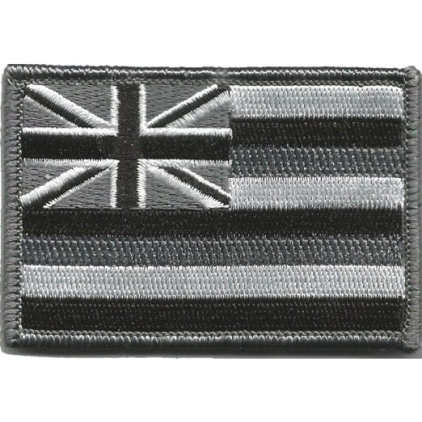 Gadsden and Culpeper Airsoft Morale Patch 1 Tactical State Patch - Hawaii - Black