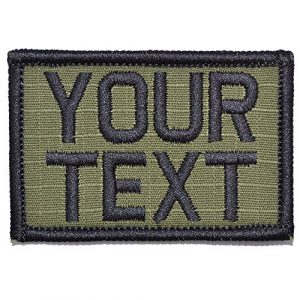 Tactical Gear Junkie Airsoft Morale Patch 1 Customizable Text Patch - 2x3 Patch - Olive Drab