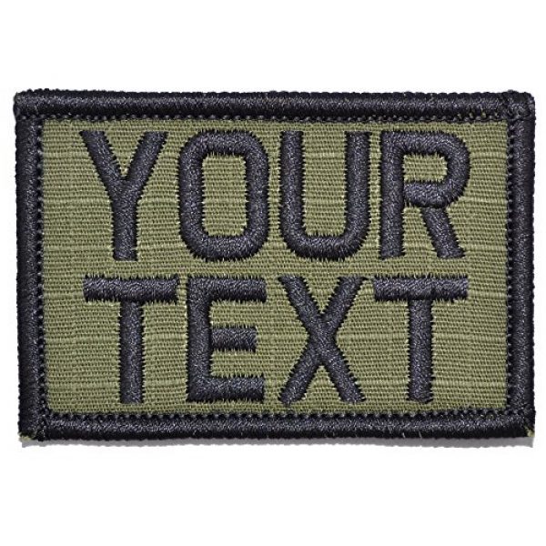 Tactical Gear Junkie Airsoft Morale Patch 1 Customizable Text Patch - 2x3 Patch - Olive Drab