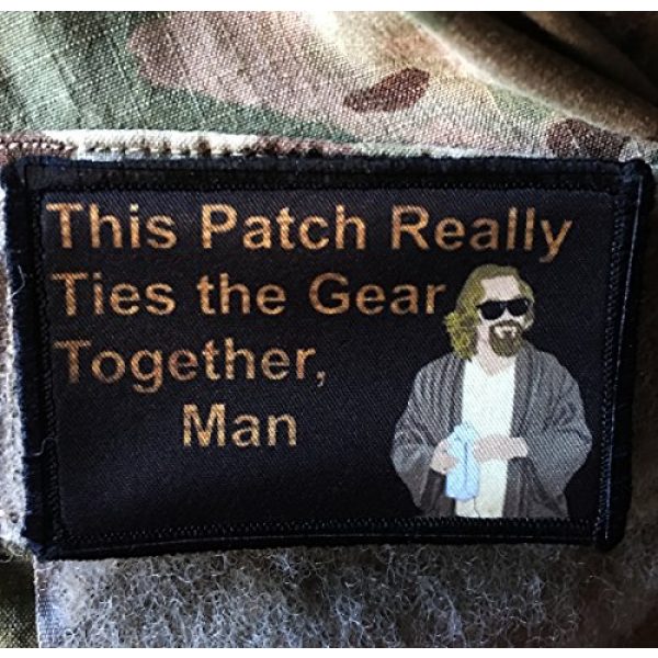 RedheadedTshirts Airsoft Morale Patch 2 Big Lebowski Pee Rug Morale Patch. Perfect for Your Tactical Military Army Gear, Backpack, Operator Baseball Cap, Plate Carrier or Vest. 2x3" Hook Patch. Made in The USA