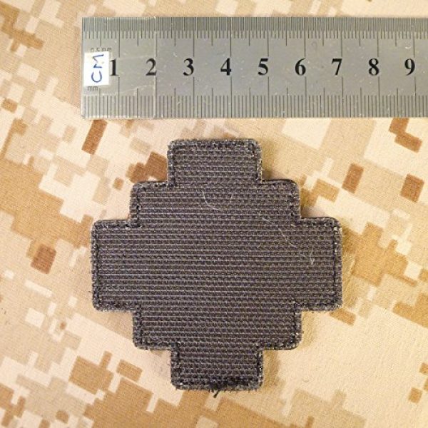 LEGEEON Airsoft Morale Patch 6 LEGEEON Glow Dark Olive Drab OD Order Holy Sepulchre Jerusalem Cross Crusaders Morale Touch Fastener Patch
