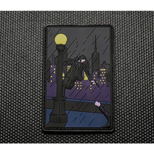BritKitUSA Airsoft Morale Patch 2 BritKitUSA John Wick Killing in The Rain 3D PVC Morale Patch Baba Yaga Chapter 3 Parabellum Hook