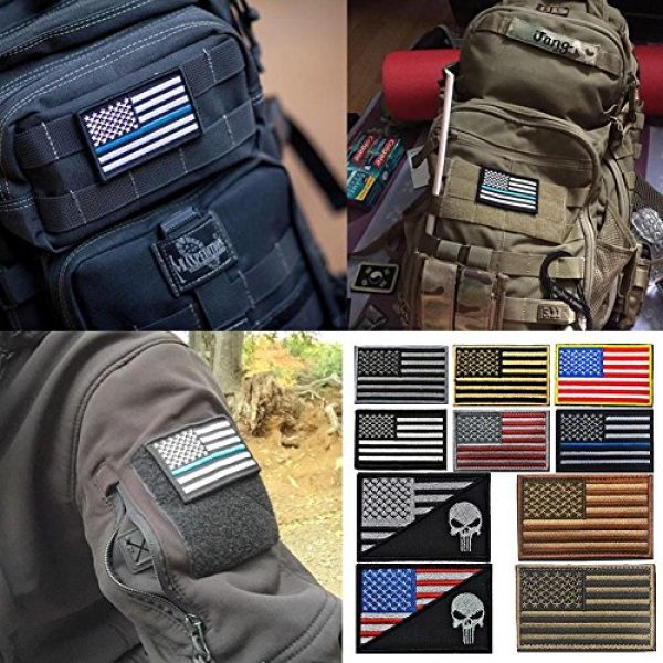 CREATOR Airsoft Morale Patch 4 CREATOR Tactical USA Flag Patch American Flag US United States of America Military Uniform Emblem Patches