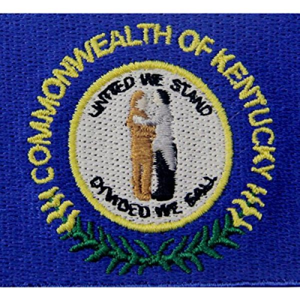 EmbTao Airsoft Morale Patch 2 Kentucky State Flag Embroidered Emblem Iron On Sew On KY Patch