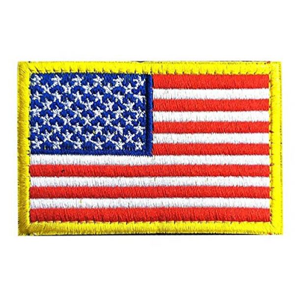 Antrix Airsoft Morale Patch 2 American US Tactical Patch, Antrix 6 Pack USA Flag California Flag Texas Flag Fully Embroidered Patches Tactical Badge Emblem Tags Patch