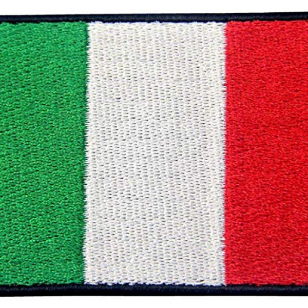EmbTao Airsoft Morale Patch 2 EmbTao Italy Flag Embroidered Patch Italian Iron On Sew On National Emblem