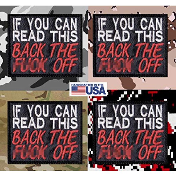 Patch Brigade Airsoft Morale Patch 4 If You Can Read This Back The F-ck Off Patch
