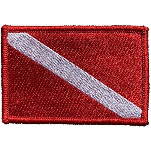 Gadsden and Culpeper Airsoft Morale Patch 1 2" x 3" Diver Down Flag - Tactical Morale Patch