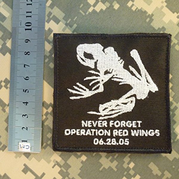 LEGEEON Airsoft Morale Patch 3 LEGEEON Operation Red Wings Never Forget Lone Survivor SDVT-1A Skull Frog Navy Seals Sew Iron on Patch