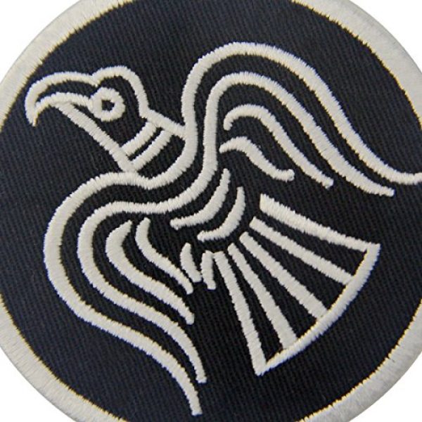 Rocking Planet Airsoft Morale Patch 2 Rare Norse Viking Raven Runes Odin God of War Patch Embroidered Morale Applique Iron On Sew On Emblem