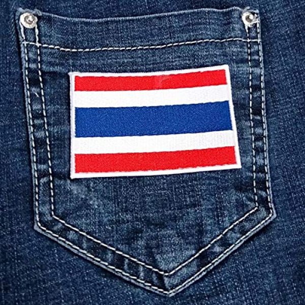 Heavens Tvcz Airsoft Morale Patch 7 Heavens Tvcz Flag Embroidered for Men Teens Women Charms Morale Patch with Hook and Loop Travel Thai Patriotic Scrapbook MC Biker Motorcycle Jeans Women Shoulder White Border Emblem