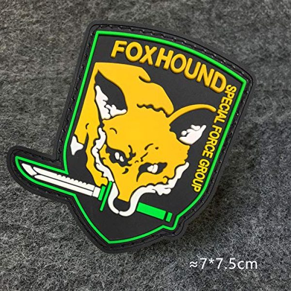 Morton Home Airsoft Morale Patch 4 Morton Home Rubber Badges PVC Rubber 3D Morale Patch (Foxhound Special Force Group)