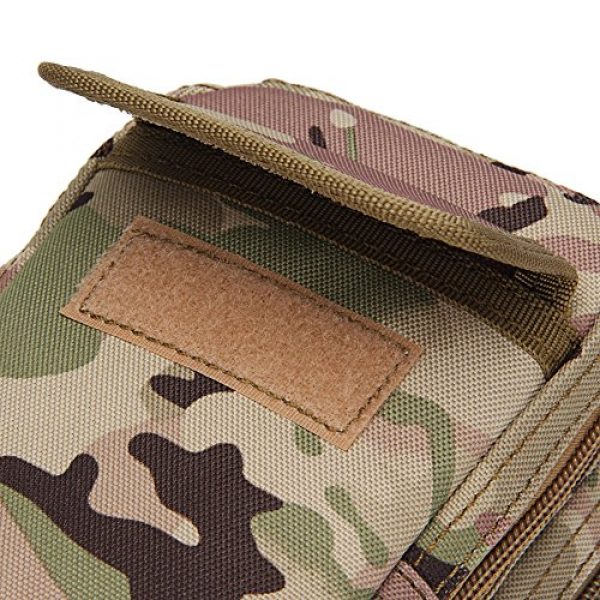 DOHOT Tactical Pouch 6 DOHOT Multi-Purpose Compact Nylon Outdoor Military Tactical Molle Pouch with Two Way Zipper & 6 Pockets,EDC Utility Gadget Belt Waist Bag for iPhone 6 6s 7 Plus,Samsung S4 S5 S6 S7