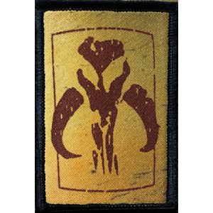 RedheadedTshirts Airsoft Morale Patch 1 Star Wars Bounty Hunter Logo Morale Patch. Hook and Loop. Made in The USA