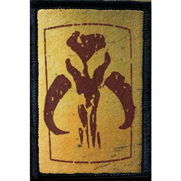 RedheadedTshirts Airsoft Morale Patch 1 Star Wars Bounty Hunter Logo Morale Patch. Hook and Loop. Made in The USA