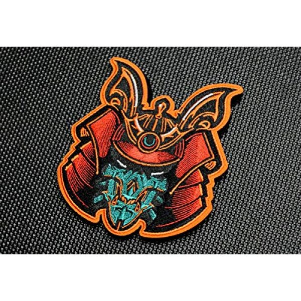 BritKitUSA Airsoft Morale Patch 2 Premium Embroidered Samurai Bot Morale Patch Hydro74 Bushido Hook and Loop Backing