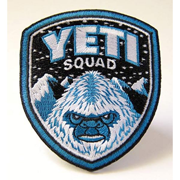 Monsterologist Airsoft Morale Patch 1 Yeti Squad Embroidered Patch | Bigfoot Cryptozoology Monster Iron-On Military Morale Badge