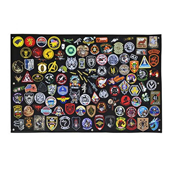 Skelang Airsoft Morale Patch 3 Skelang Patch Holder Patch Display Panel Board for Tactical Military Combat Morale Patch, 33.5"x 27.5"