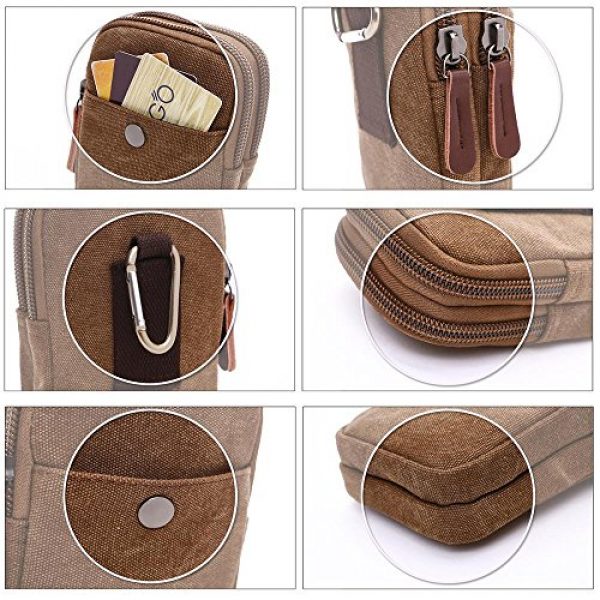 Vrikoo Tactical Pouch 7 Vrikoo Universal Wallet Phone Pouch Tactical Waist Pack with Belt Hook Loop