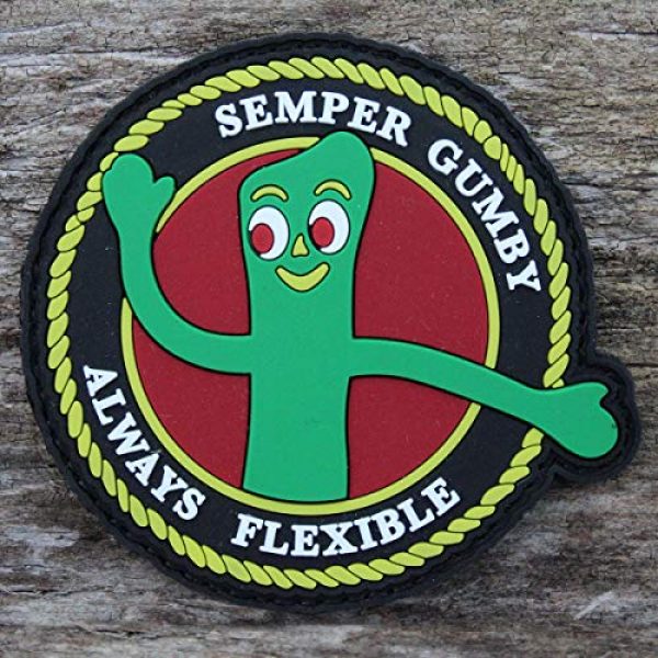 PatchOps Airsoft Morale Patch 2 PatchOps Semper Gumby Always Flexible PVC Tactical Morale Patch