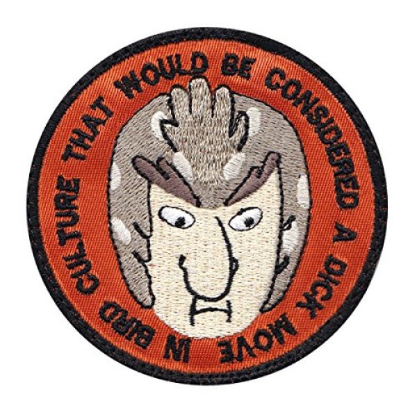 Tactical Patch Works Airsoft Morale Patch 1 Multi Option Bird Person Considered A Dick Move Rick & Morty Inspired Art Patch