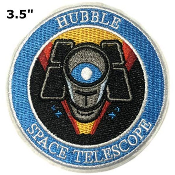 Appalachian Spirit Airsoft Morale Patch 2 Hubble Telescope NASA Theme 3.5" Embroidered Patch DIY Iron-on or Sew-on Decorative Applique Space Explorer Planets Rocket Shuttle Astronaut Mission Control Stargazer Telescope Series