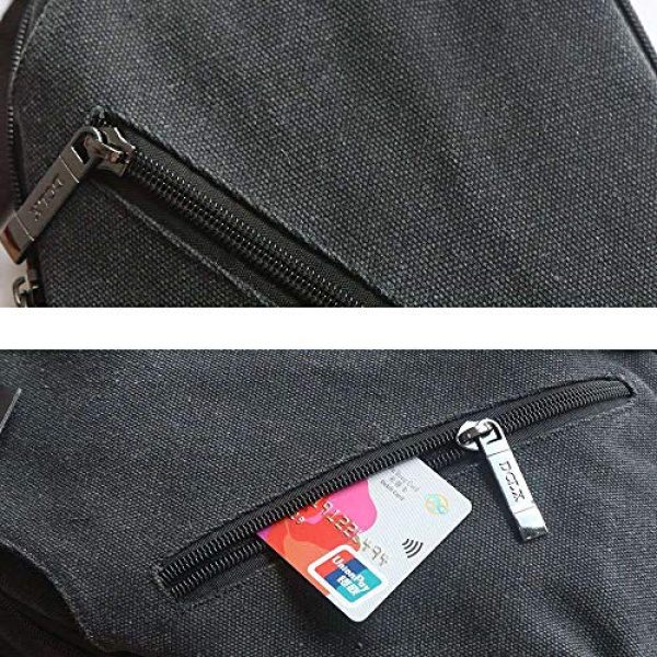 Abonnyc Tactical Pouch 6 Abonnyc Sling Bag, Sling Backpack Outdoor Hiking Travel Daypack Canvas Shoulder Chest Bag Rucksack Crossbody Pack for Men Women Girls Boys