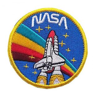 Tactical Embroidery Patch Airsoft Morale Patch 1 NASA Space Shuttle Mission Tactical Embroidery Patch Hook & Loop Morale Patch Military Patch for Clothing Accessory Backpack Armband