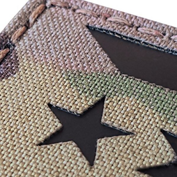 Tactical Freaky Airsoft Morale Patch 5 Multicam Infrared IR Puerto Rico Cuba Flag 3.5x2 IFF Tactical Morale Fastener Patch