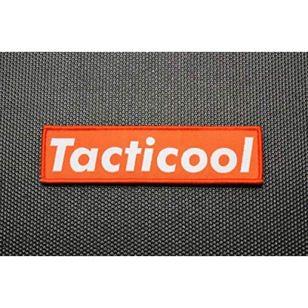 BritKitUSA Airsoft Morale Patch 1 BritKitUSA Tacticool Woven Morale Patch Supreme Parody Hook and Loop Backing