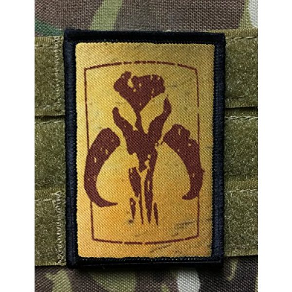 RedheadedTshirts Airsoft Morale Patch 2 Star Wars Bounty Hunter Logo Morale Patch. Hook and Loop. Made in The USA