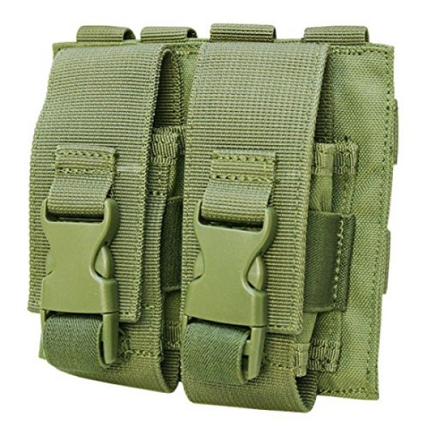 DBM IMPORTS Tactical Pouch 1 OD GREEN Molle Tactical Double Flash Bang Pouch PALS MAG Bag 2 Grenade Holder