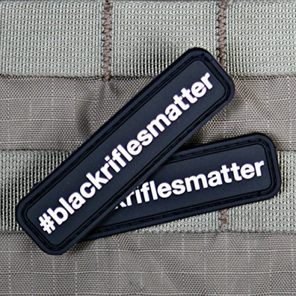 Violent Little Machine Shop Airsoft Morale Patch 3 Black Rifles Matter PVC Morale Patch - Violent Little Machine - 2nd Id Tactical (Color)