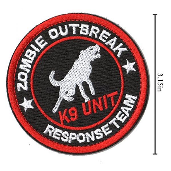 WZT Airsoft Morale Patch 3 WZT 6 Pieces Service Dog Working Do Not Touch Military Tactical Morale Badge Hook & Loop Fastener Patch
