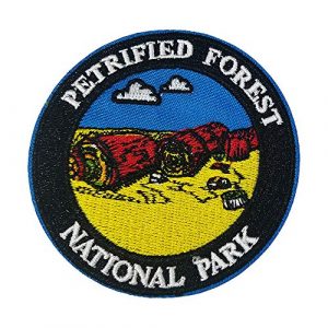 Appalachian Spirit Airsoft Morale Patch 1 Petrified Forest National Park 3" Embroidered Patch DIY Iron or Sew-on Decorative Vacation Travel Souvenir Applique Wander Nature Wildlife Hike Trek Camping Explore Mountains Stars Moon Sun Sky Trails