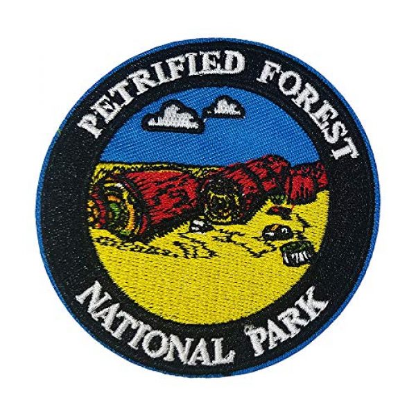 Appalachian Spirit Airsoft Morale Patch 1 Petrified Forest National Park 3" Embroidered Patch DIY Iron or Sew-on Decorative Vacation Travel Souvenir Applique Wander Nature Wildlife Hike Trek Camping Explore Mountains Stars Moon Sun Sky Trails