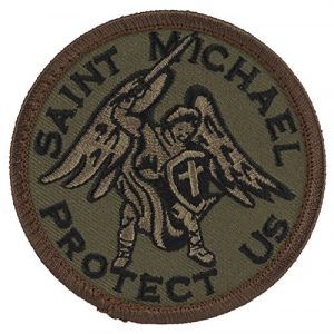 MilSpec Monkey Airsoft Morale Patch 1 Saint Michael Modern Morale Patch (Woodland (Forest))