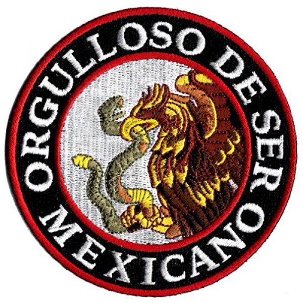 Cypress Collectibles Embroidered Patches Airsoft Morale Patch 1 Orgulloso De Ser Mexicano Embroidered Patch Proud To Be Mexican Iron-On Emblem