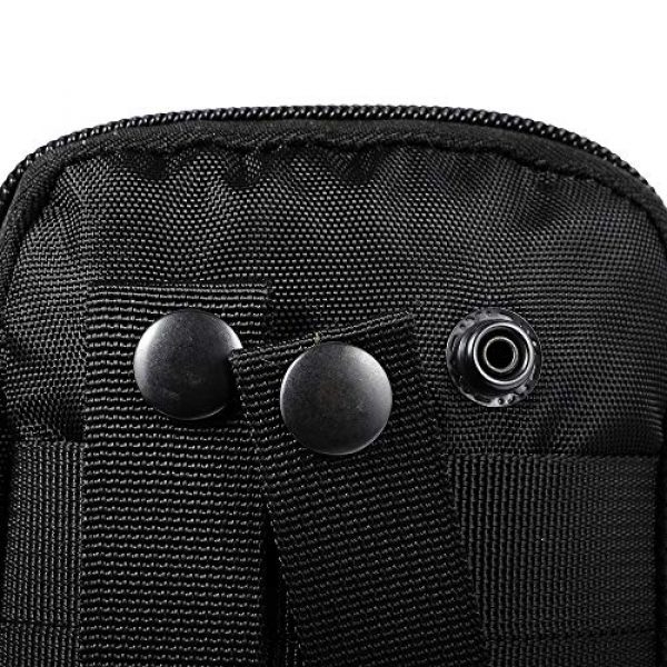 Pvnoocy Tactical Pouch 5 Black 1000D Nylon Tactical Bag Outdoor Molle Military Pockets Mobile Phone Key Mini Tool Waterproof Air Gun Sports Bag