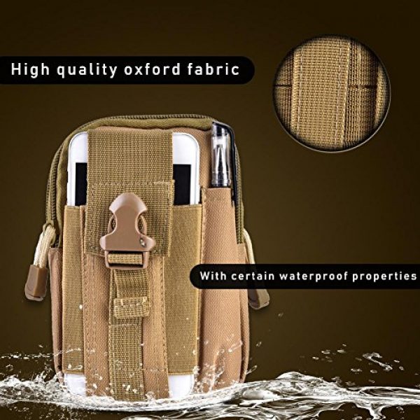 Vbestlife Tactical Pouch 2 Vbestlife Tactical Molle Pouch Bag Durable Multifunctional Outdoor Portable Tactics Sports Waist Bags Cell Phone Holder Belt Bag for Men Women 7 Colors