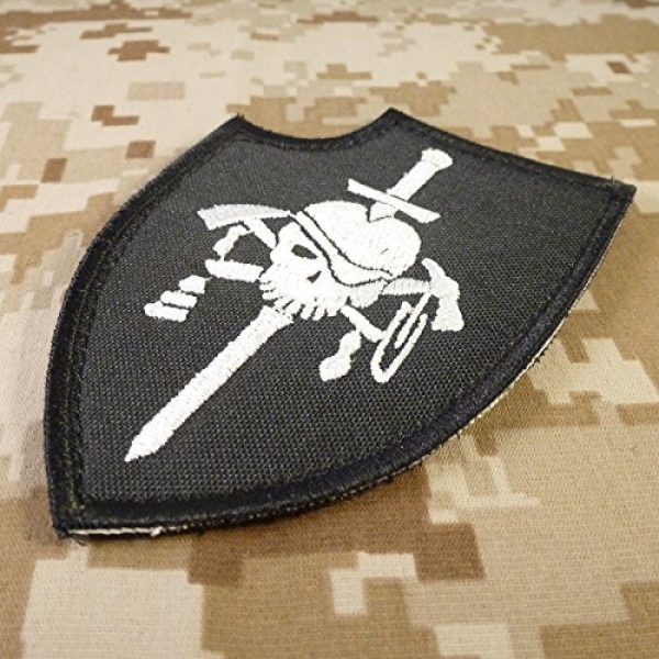 LEGEEON Airsoft Morale Patch 2 LEGEEON US Navy Seals Silver Squadron Kopfjager DEVGRU ST6 NSWDG Morale Hook-and-Loop Patch