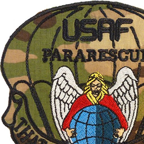 LEGEEON Airsoft Morale Patch 3 Multicam That Others May Live USAF Pararescue PJ Embroidered Touch Fastener Patch